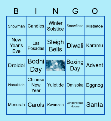 NW Holiday Celebration 2024 Bingo Card