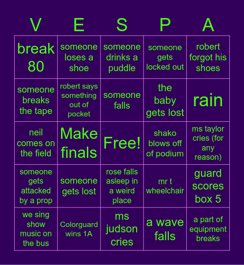 FMBC 2024 Bingo Card