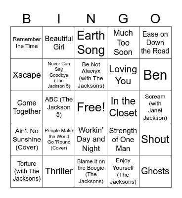 GAME THREE Bingo Card