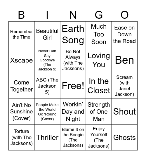 GAME THREE Bingo Card