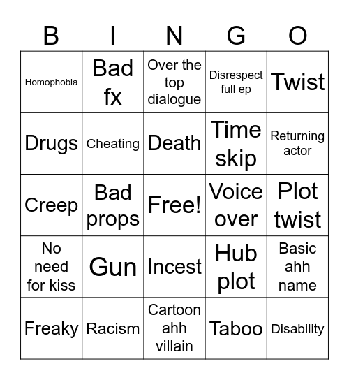 Wtf Bingo Card