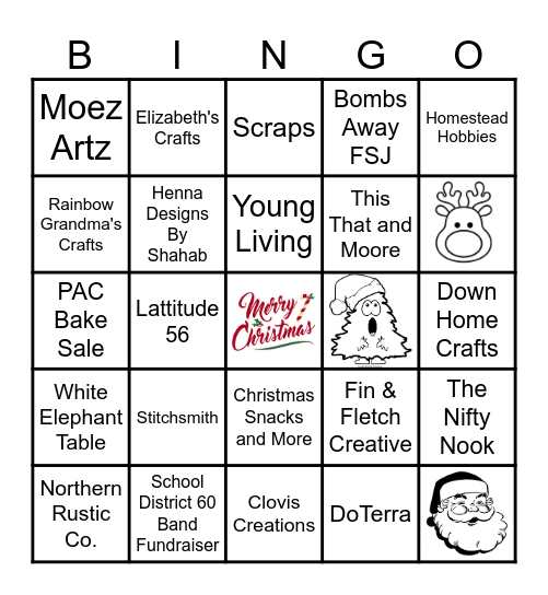 Taylor Elementary School PAC Craft Sale Bingo Card