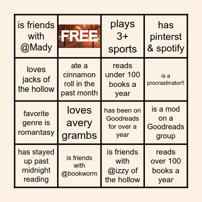 𝐜𝐚𝐟é 𝐥♡𝐯𝐞𝐥𝐢𝐞𝐬 - 𝐛𝐢𝐧𝐠𝐨 #𝟏 Bingo Card