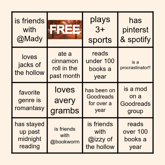 𝐜𝐚𝐟é 𝐥♡𝐯𝐞𝐥𝐢𝐞𝐬 - 𝐛𝐢𝐧𝐠𝐨 #𝟏 Bingo Card