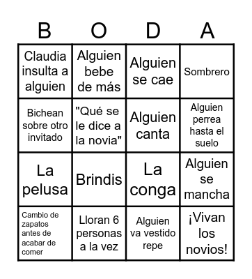 WINGO Bingo Card