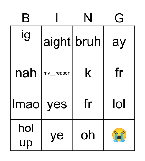 dayanidhi Bingo Card