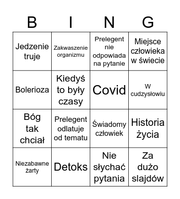 Kurs zielarstwa bingo Card