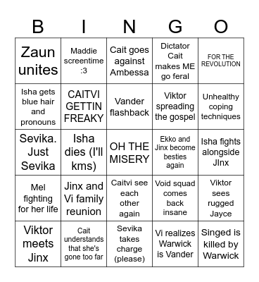 Arc 2 Bingo Card