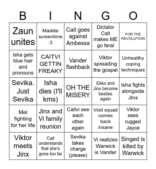 Arc 2 Bingo Card