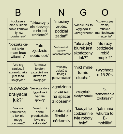 dzień w abb bingo Card