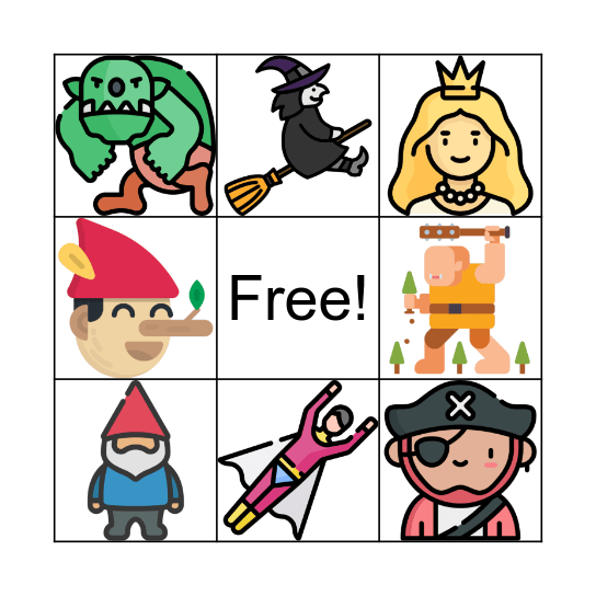 STORY WORLD Bingo Card