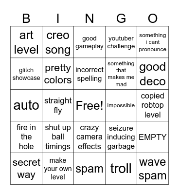 gd bingo Card