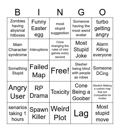 TM Bingo Card