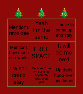 Kimbo Christmas Bingo Card