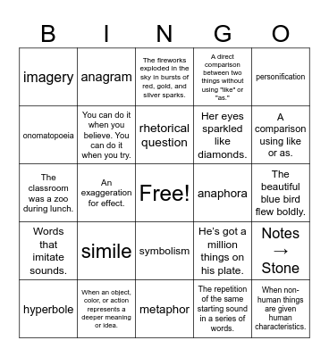 FIGURE it OUT Bingo Card