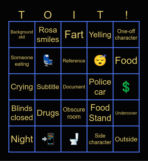 99 Bingo Card