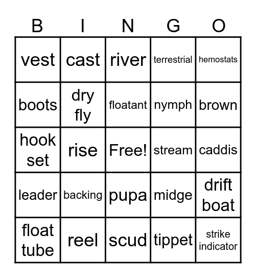 Merry Fish-mas Bingo Card