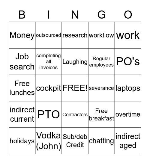 Fun Day Bingo Card