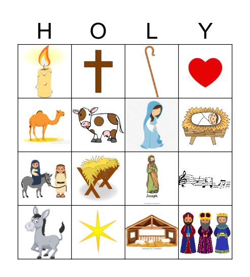 NATIVITY Bingo Card