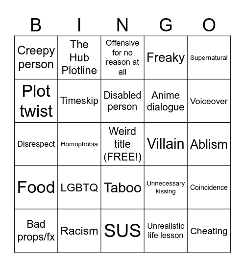 Tomorrow's Teachings bingo Card