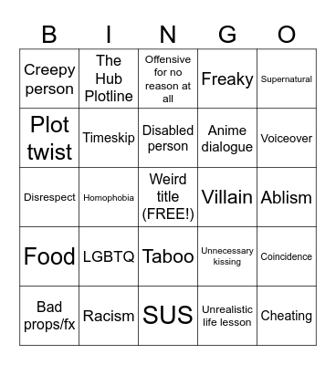 Tomorrow's Teachings bingo Card