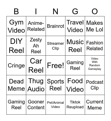 b0xybr0wn's IG Reel Bingo (Nov '24) Bingo Card