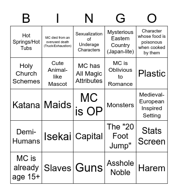 221 Bingo Card