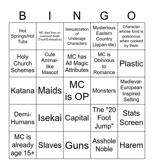 221 Bingo Card