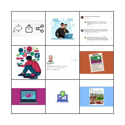 Cybersecurity & Social Media Bingo Card