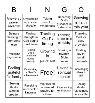 Bingo Card