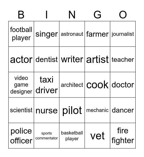 Cambridge Grade 5, Unit 2 Bingo Card