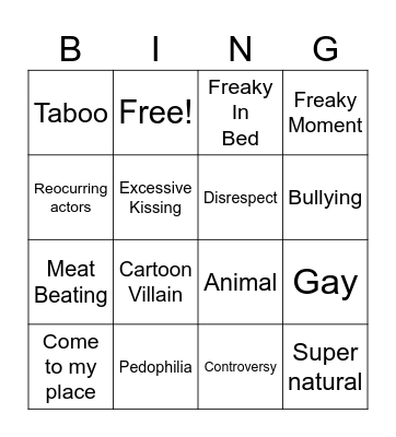 Tommorow's Teachings Bingo Card