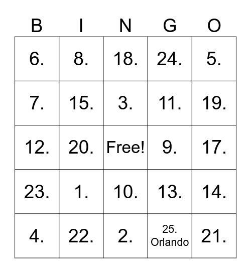 BINGO INMOBILIARIO Bingo Card