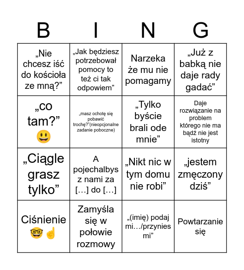 To masz bingo Card