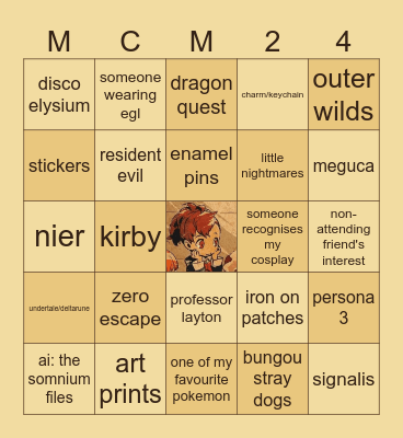 con bingo 2024 Bingo Card