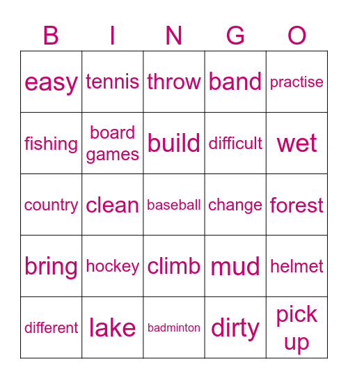 Wilsons 1-Untit 2 Bingo Card