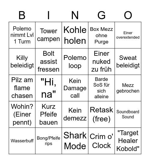 MOC Kombinat Bingo Card