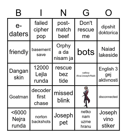 IDV Bingo Card