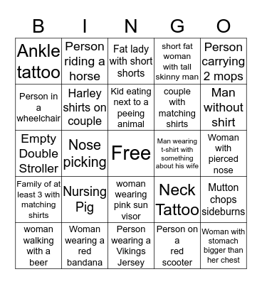 Minnesota State Fair Bingo-5 Bingo Card