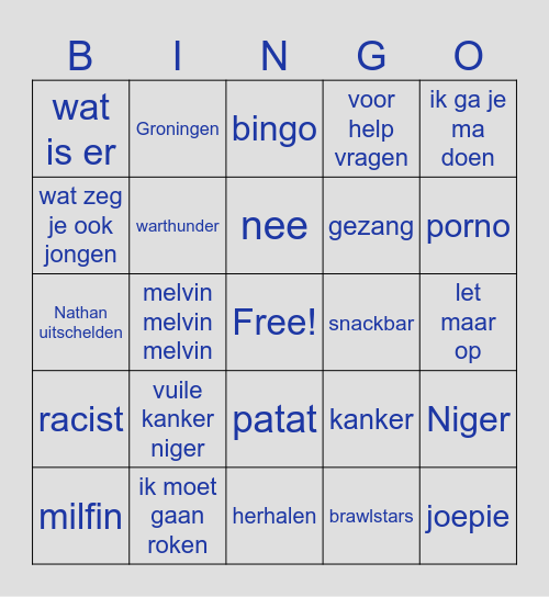 koertjan Bingo Card