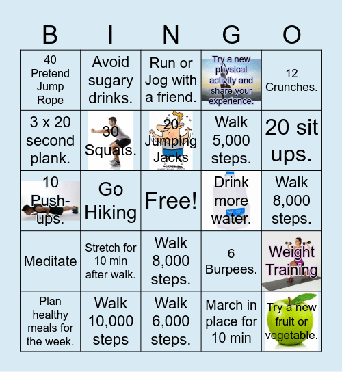 COS Team Bingo Card