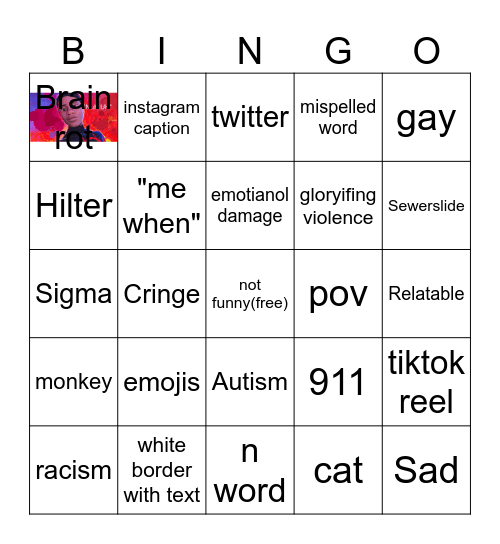 offensive memes Bingo Card