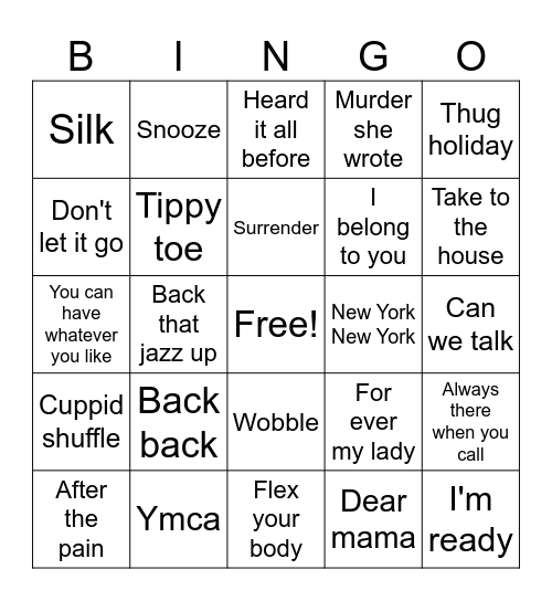 Britt mux Bingo Card