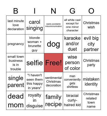 Christmas Movies 3.0 Bingo Card