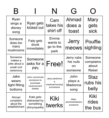 NYE 2025 JERRY BINGO Card