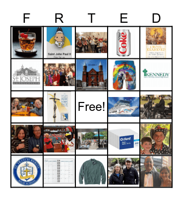 Monsignor Ted is 75!!! Bingo Card