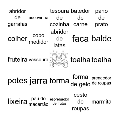 Bingo do  Chá da Gra Bingo Card