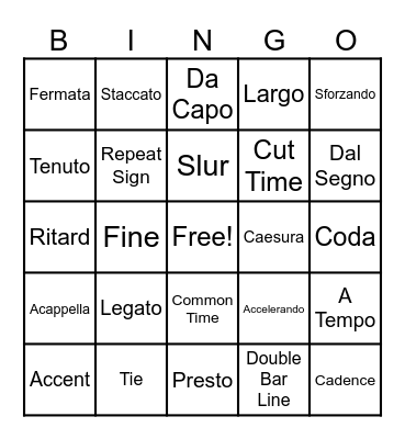 Unit 2 Terms Bingo Card