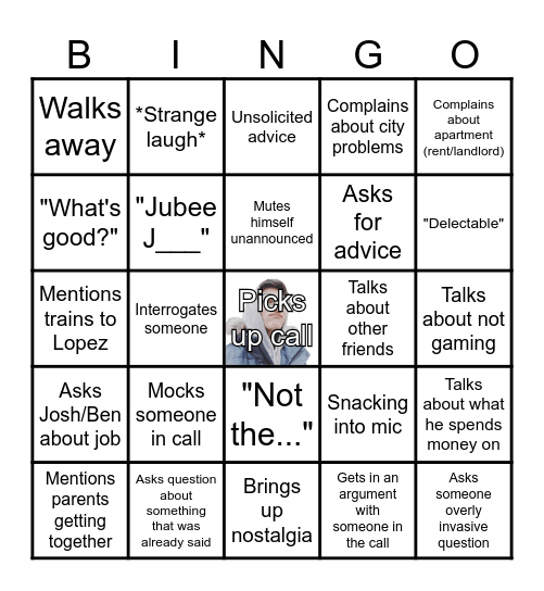 ROBERT Bingo Card