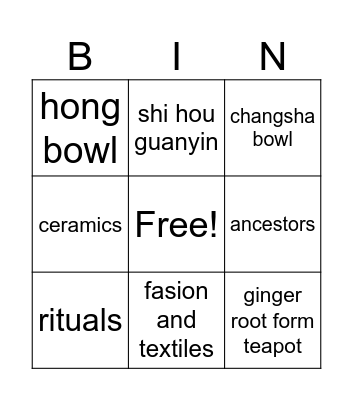 ACM BINGO Card